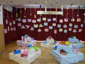 ４歳児　自分のお家を作ったよ