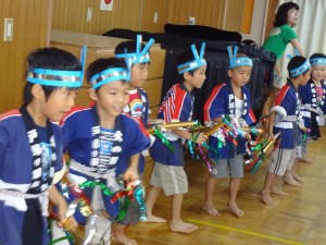 年長うちゅう組・よさこいソーランを踊りました