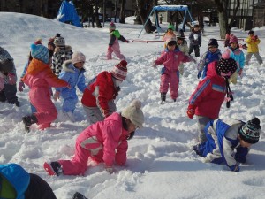 雪遊び 雪遊び
