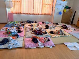みんなグッスリ…安心してお昼寝できたよ