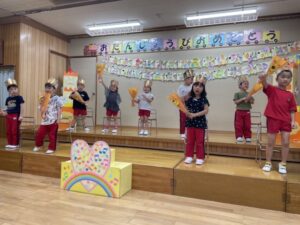 誕生児にはお花のプレゼントがあります♪