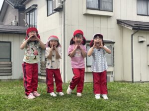 なかよしメンバーで元気よく「ヤッホー!」