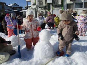 雪だるまだ！